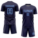 Uniform Trikot Lila Fußball Sublimation Benutzerdefinierte Blaues Licht